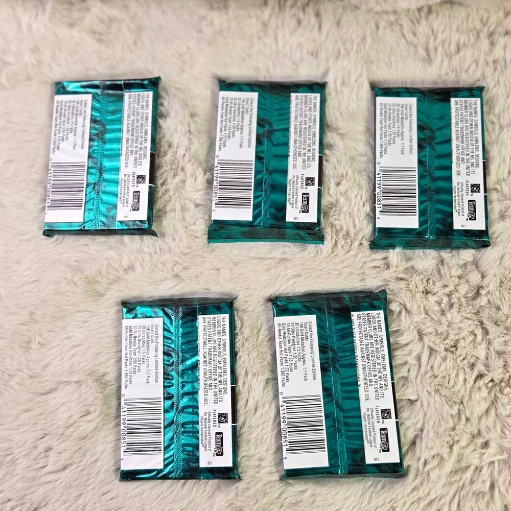 1995 Fleer Ultra Extra Series 2 Football Lot of 5 Sealed Packs 12 Cards NFL